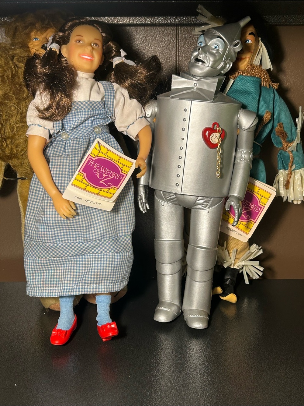 Vintage 1987 Hamilton Gifts Wizard of Oz Doll Set Dorothy Lion Scarecrow Tim Man